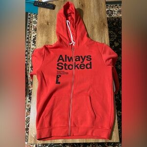 Dutch Bros Zip Up Hoodie “Always Stoked”